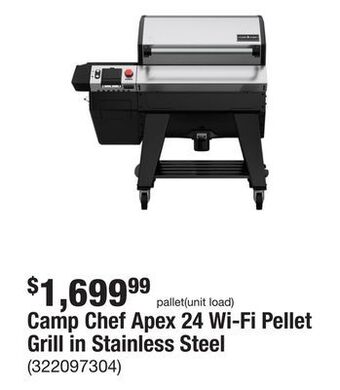 The Home Depot Camp chef apex 24 wi-fi pellet grill in stainless steel offer