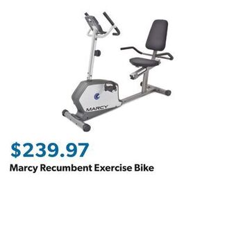 Sam's Club Marcy recumbent exercise bike offer