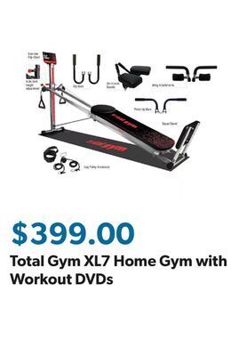 Sam's Club Total gym xl7 home gym with workout dvds offer