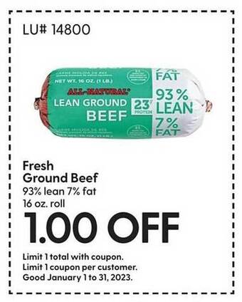 Hy-Vee Fresh ground beef offer