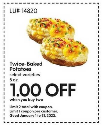 Hy-Vee Twice-baked potatoes offer