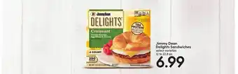 Hy-Vee Jimmy dean delights sandwiches offer