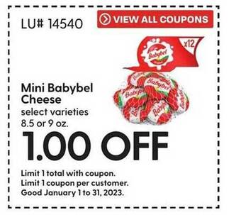 Hy-Vee Mini babybel cheese offer