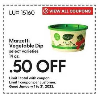 Hy-Vee Marzetti vegetable dip offer