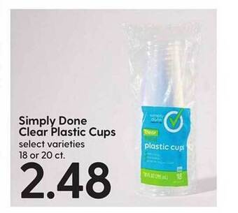 Hy-Vee Simply done clear plastic cups offer