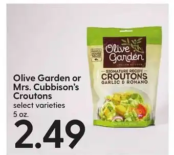 Hy-Vee Olive garden or mrs. cubbison's croutons offer
