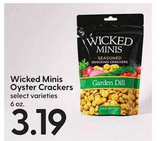 Hy-Vee Wicked minis oyster crackers offer