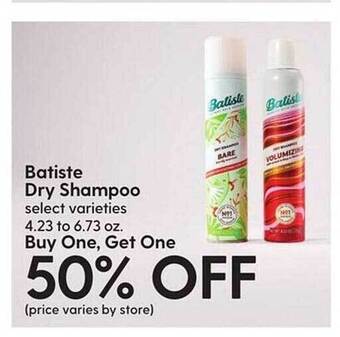 Hy-Vee Batiste dry shampoo offer