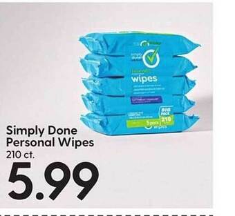 Hy-Vee Simply done personal wipes offer