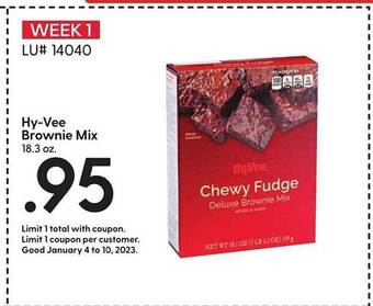 Hy-Vee Hy-vee brownie mix offer