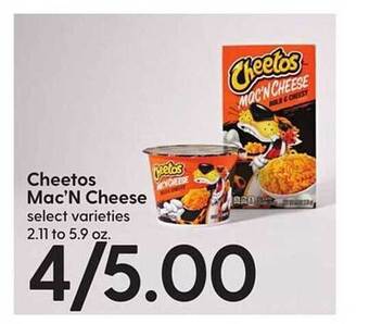 Hy-Vee Cheetos mac'n cheese offer