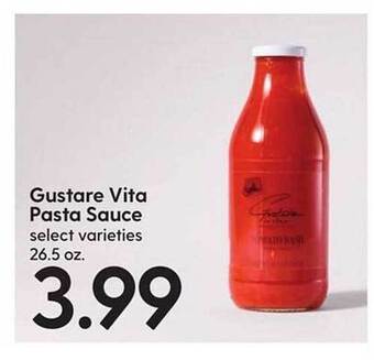 Hy-Vee Gustare vita pasta sauce offer