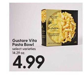 Hy-Vee Gustare vita pasta bowl offer