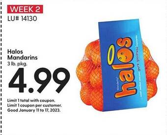 Hy-Vee Halos mandarins offer