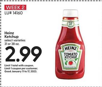 Hy-Vee Heinz ketchup offer