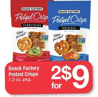 ACME Snack factory pretzel crisps offer