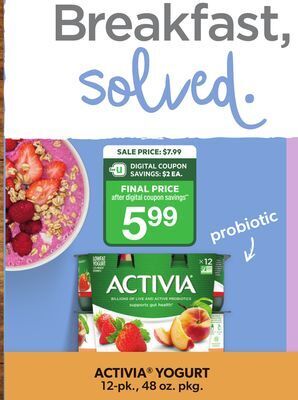 ACME Activia® yogurt offer