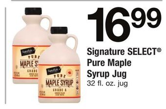 ACME Signature select® pure maple syrup jug offer