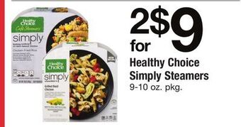 ACME Healthy choice simply steamers offer