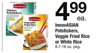 ACME Innovasian potstickers, veggie fried rice or white rice offer