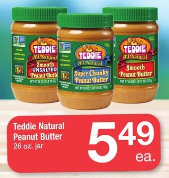 ACME Teddie natural peanut butter offer