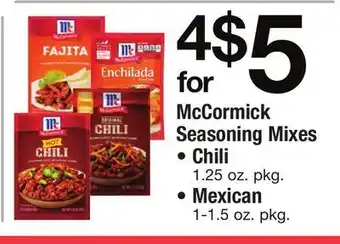 ACME Mccormick seasoning mixes offer