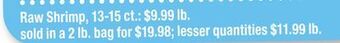 ACME Raw shrimp offer