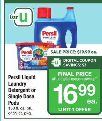 ACME Persil liquid laundry detergent or single dose pods offer