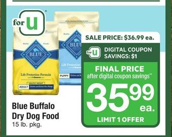 ACME Blue buffalo dry dog food offer