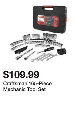 Kmart Craftsman 165-piece mechanic tool set offer
