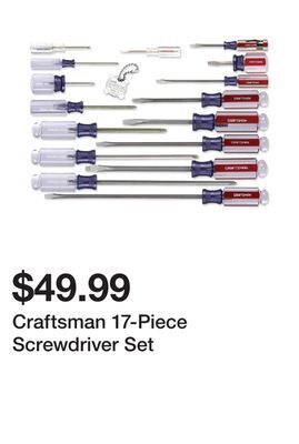 Kmart Craftsman 17-piece screwdriver set offer