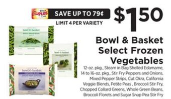 ShopRite Select frozen vegetables offer
