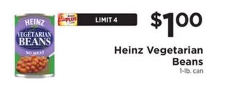 ShopRite Vegetarian beans offer