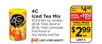 ShopRite Iced tea mix offer