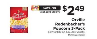 ShopRite Popcorn 3-pack offer