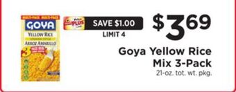 ShopRite Yellow rice mix 3-pack offer