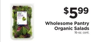 ShopRite Organic salads offer