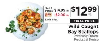 ShopRite Wild caught bay scallops offer