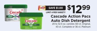 ShopRite Action pacs auto dish detergent offer