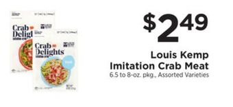 ShopRite Imitation crab meat offer