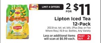 ShopRite Iced tea 12-pack offer