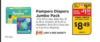 ShopRite Diapers jumbo pack offer