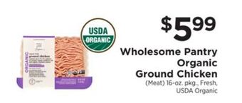 ShopRite Organic ground chicken offer