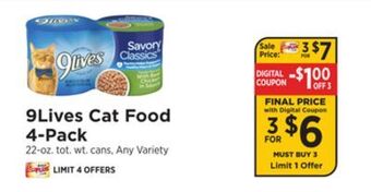 ShopRite Cat food 4-pack offer