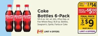 ShopRite Bottles 6-pack offer