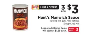 ShopRite Manwich sauce offer