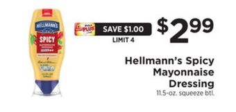 ShopRite Spicy mayonnaise dressing offer