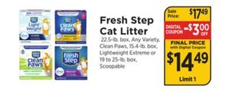 ShopRite Cat litter offer