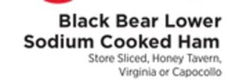 ShopRite Lower sodium cooked ham offer