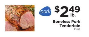 ShopRite Boneless pork tenderloin offer